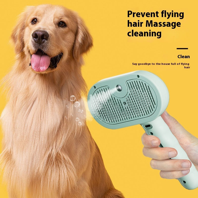 GroomEase™ – Detangling Spray & Comb Pet Brush
