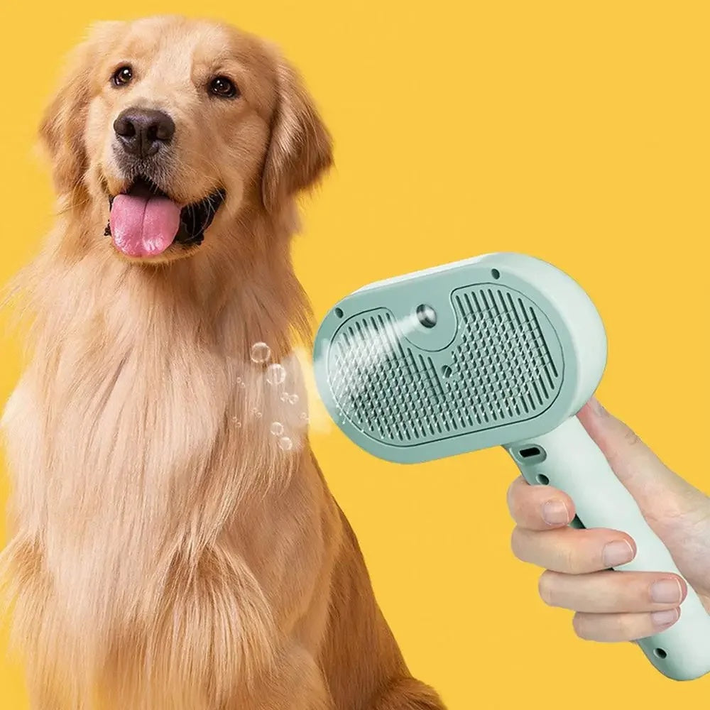 GroomEase™ – Detangling Spray & Comb Pet Brush