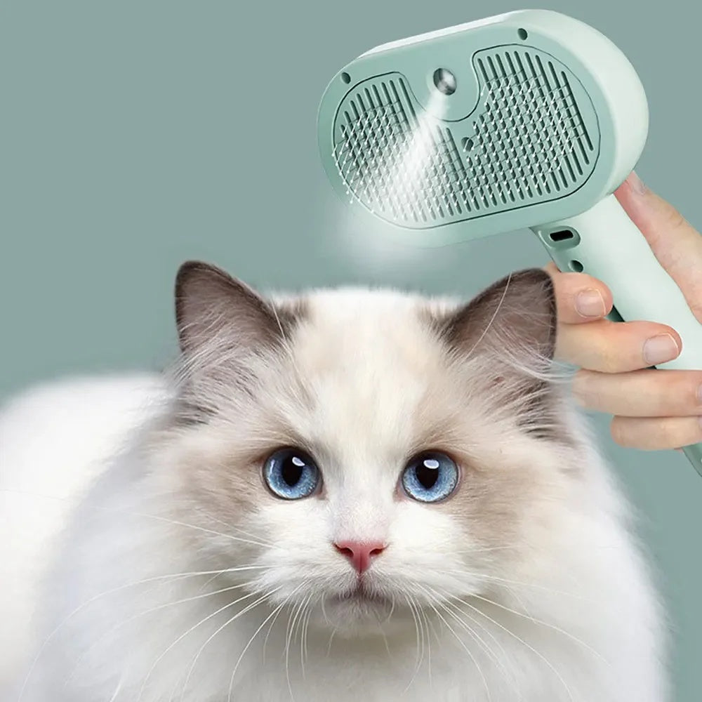 GroomEase™ – Detangling Spray & Comb Pet Brush