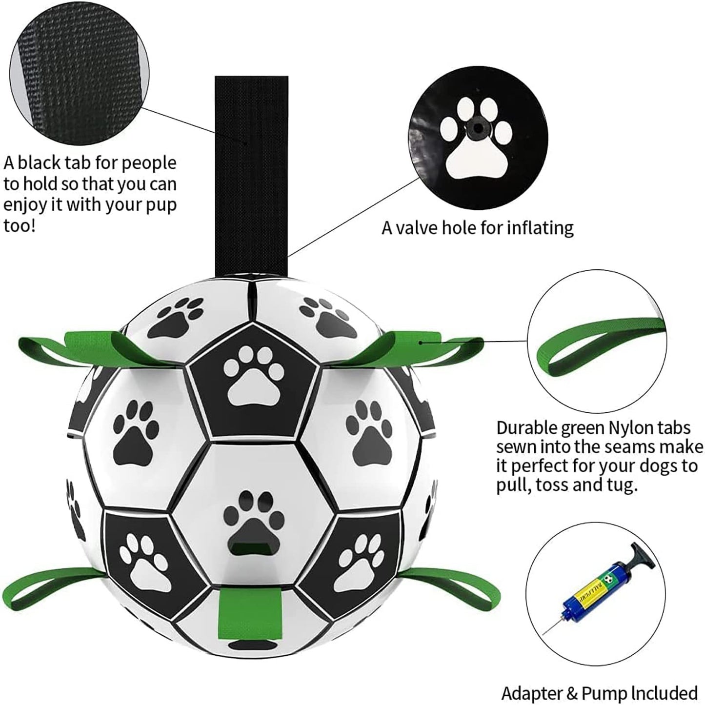 BounceBuddy™ Dog Football Toy