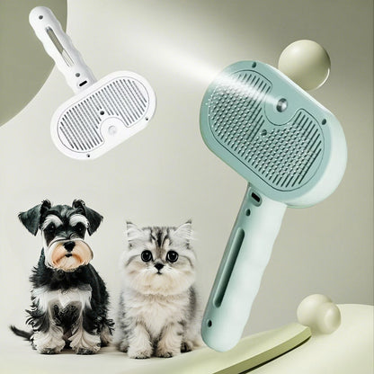 GroomEase™ – Detangling Spray & Comb Pet Brush